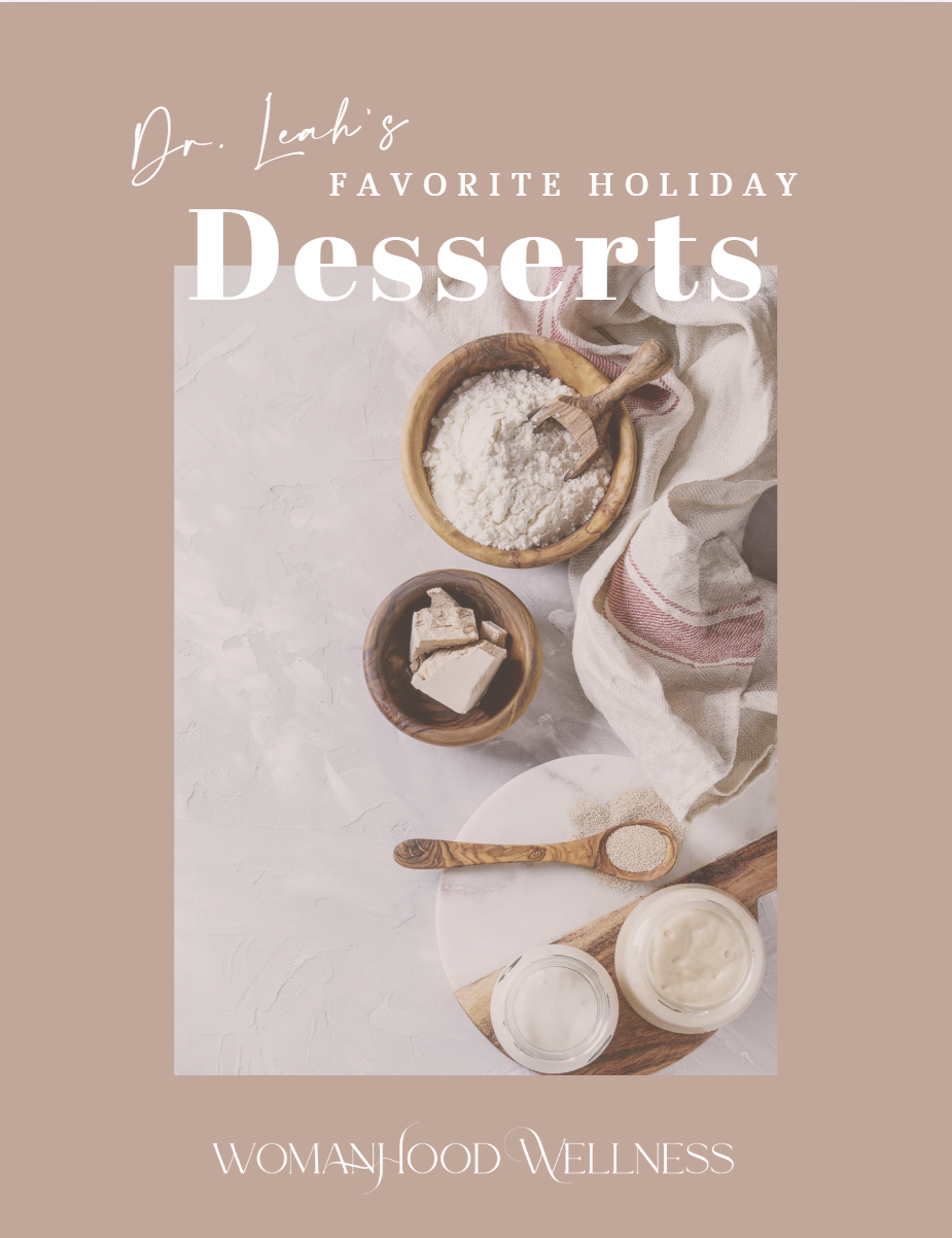 Dr. Leah's Favorite Holiday Desserts recipe guide cover