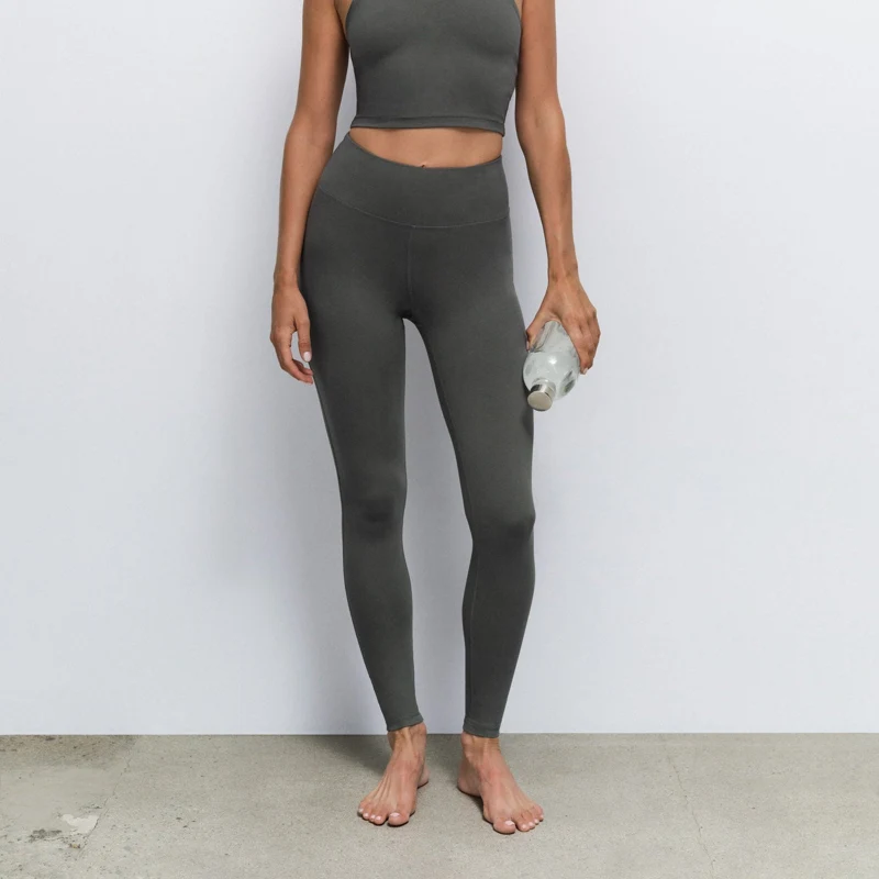 Mate the Label Organic Stretch Full Length Legging — Forest