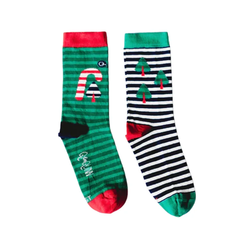 Q For Quinn Matching Christmas Socks